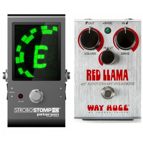 Way Huge Red Llama 25th Ann + Peterson Strobostomp HD Pedal Tuner Way Huge Red Llama 25th Ann + Peterson Strobostomp HD Pedal Tuner
